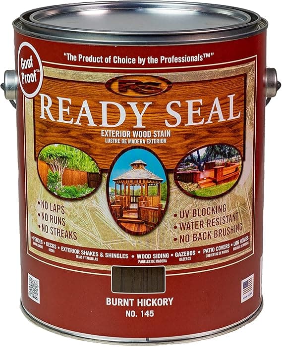 Ready Seal Burnt Hickory 1 gallon oil-based wood stain and sealer can