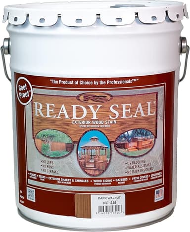 Ready Seal Dark Walnut 5 gallon deck and fence stain pail