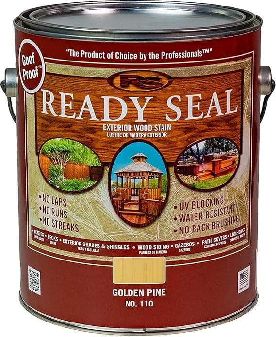Ready Seal Golden Pine 1 gallon oil-based wood stain and sealer can