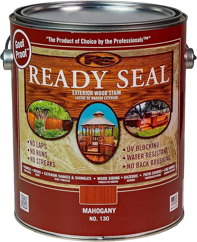 Ready Seal Mahogany 1 gallon oil-based wood stain and sealer can