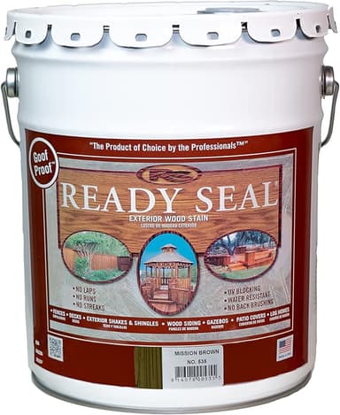 Ready Seal Mission Brown 5 gallon deck and fence stain pail