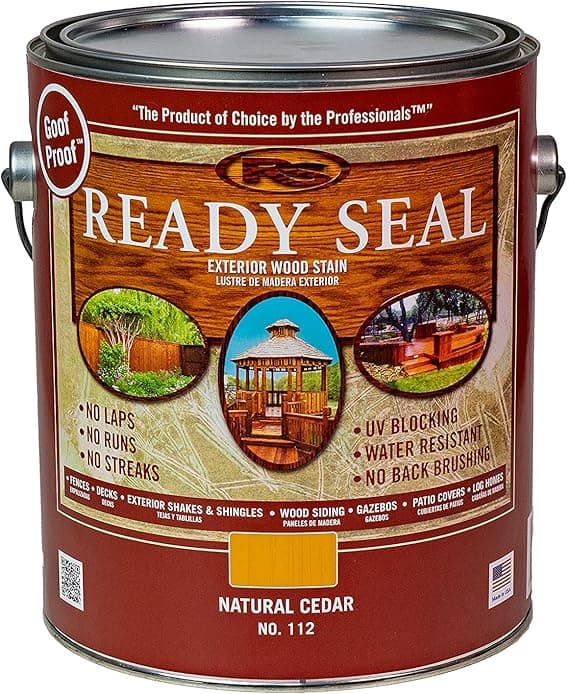 Ready Seal Natural Cedar 1 gallon oil-based wood stain and sealer can