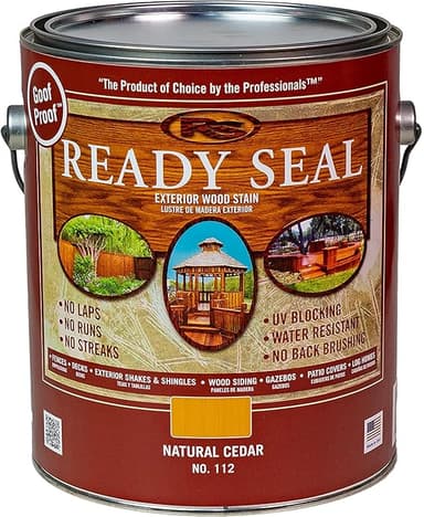 Ready Seal Natural Cedar 1 gallon oil-based wood stain and sealer can
