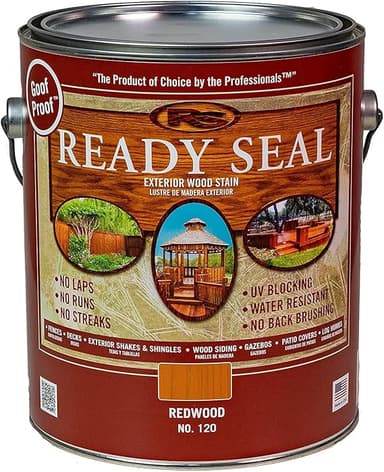 Ready Seal Redwood 1 gallon oil-based wood stain and sealer can